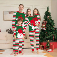 Santa & Snowman Black Print Family Matching Pajama Set