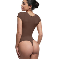 V-Neck Sculpting Tee Bodysuit