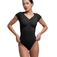 V-Neck Sculpting Tee Bodysuit