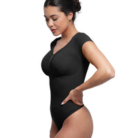 V-Neck Sculpting Tee Bodysuit