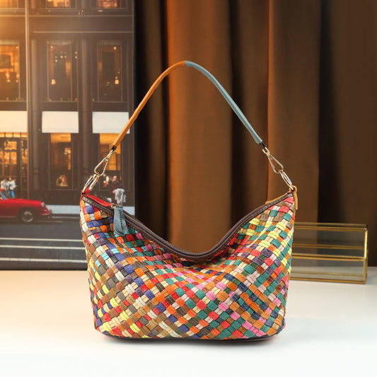 Vintage European Style Animal Print Handbag