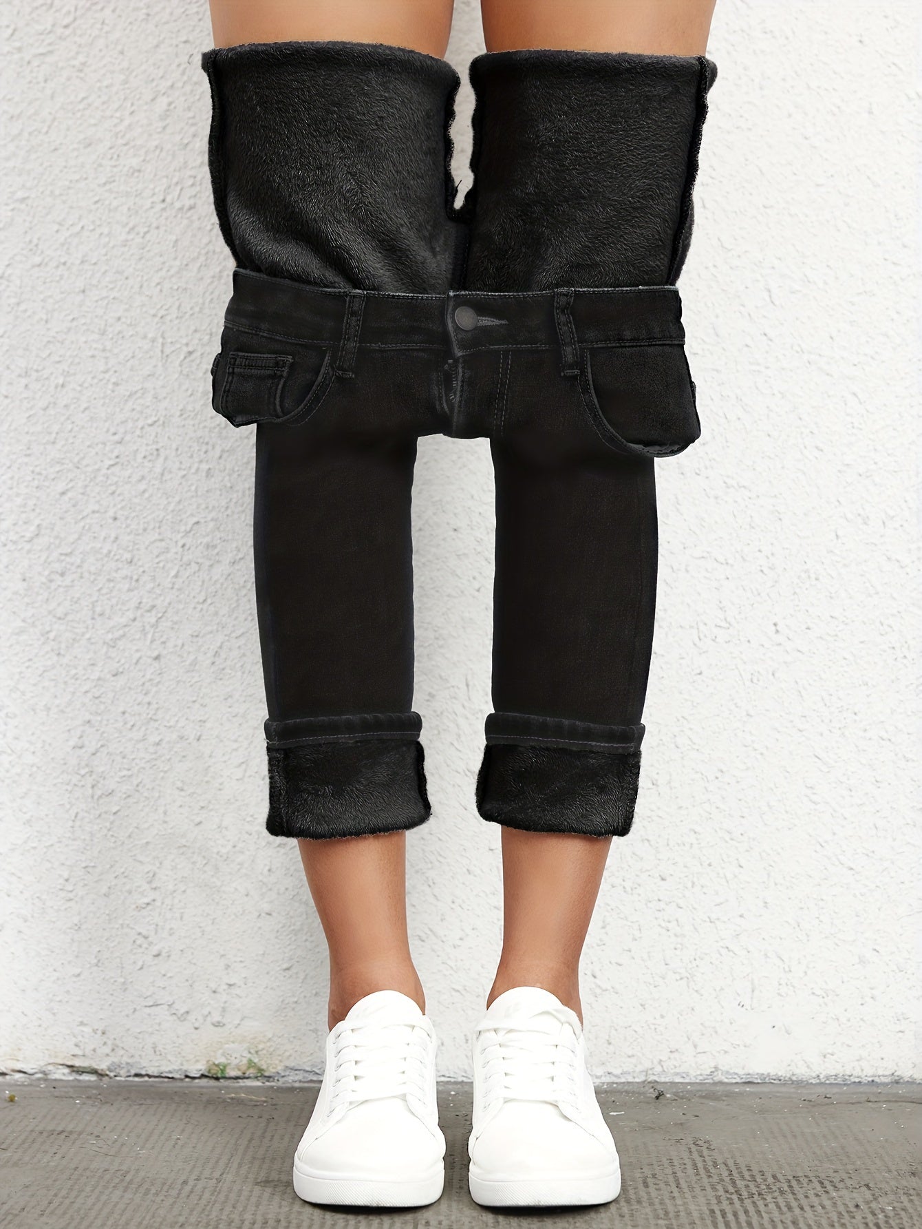Fleece Lined Jeans - Warm Winter Denim with Medium Stretch