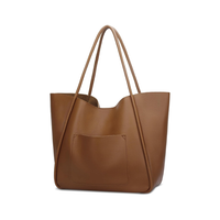 Large Vegan Leather Tote Bag