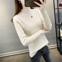 Slim Semi-Turtleneck Commuter Pullover