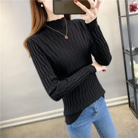 Slim Semi-Turtleneck Commuter Pullover