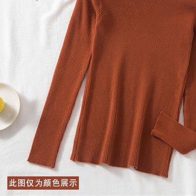 Slim Semi-Turtleneck Commuter Pullover