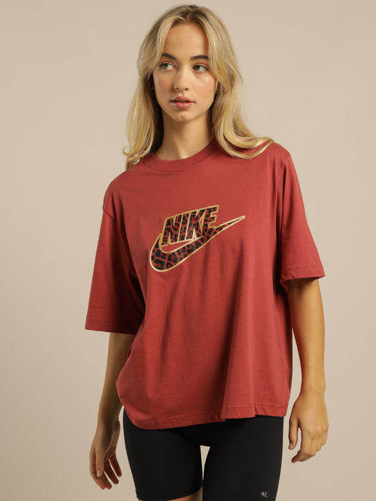 Sportswear T-Shirt Boxy Leopard