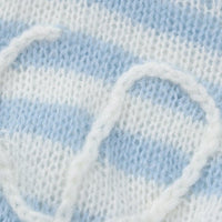 Loose Color Striped Contrast Pullover