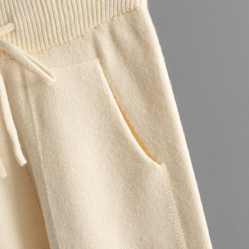 Thick Loose Semi-Turtleneck Knit Set