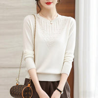 Slim Semi-Turtleneck Knit Pullover
