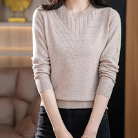 Slim Semi-Turtleneck Knit Pullover
