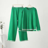 Casual Long Sleeve Commuter Pants Set