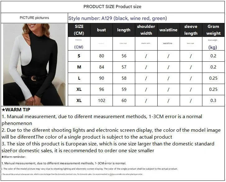 Slim Contrast Stand Collar T-Shirt