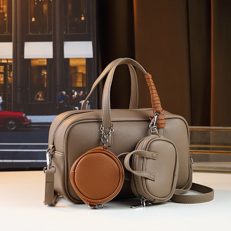 3-Piece Casual Boston Bag Set