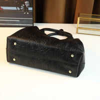 Vintage Rose Embossed Bucket Tote