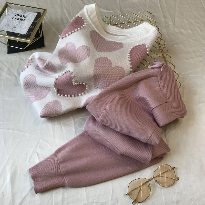 Knit Long Sleeve Co-ord Set