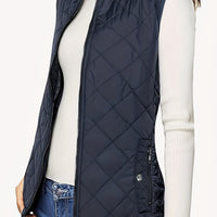 Elegant Lightweight Quilted Stand-Collar Vest