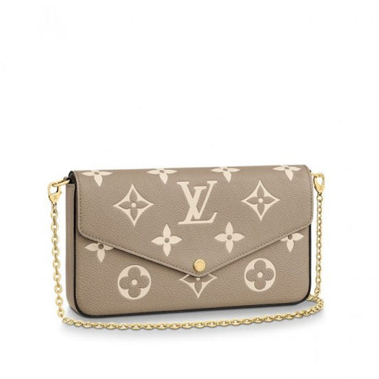 Félicie Pochette Gray M69977 Black M80482