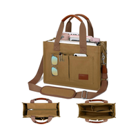 Large Canvas Tote Crossbody Bag