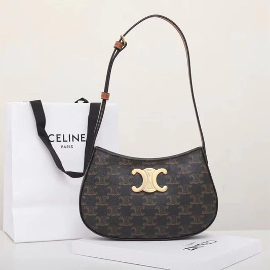 MEDIUM TILLY BAG in Triomphe canvas and calfskin