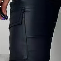 Women's High-Stretch Cargo Denim Pants