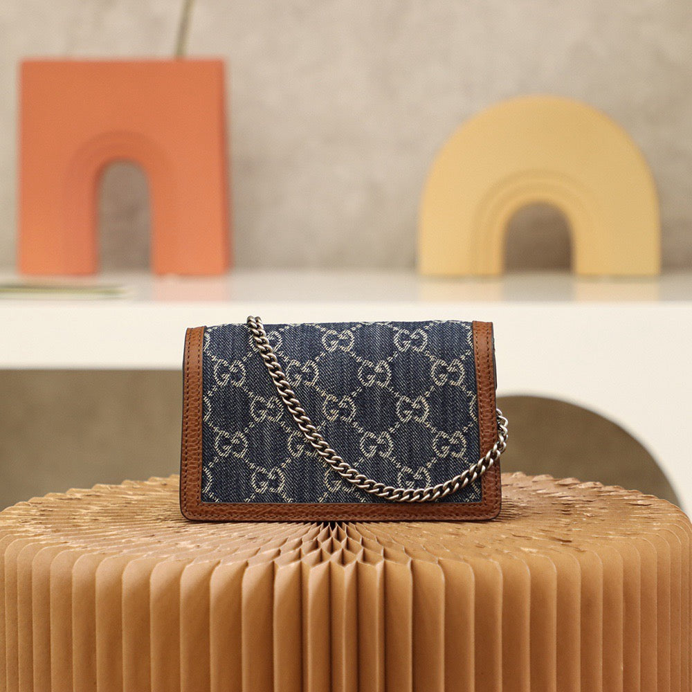 GG Denim Dionysus bag