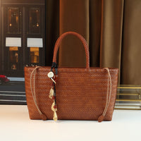 Large Coffee Brown Tote Bag