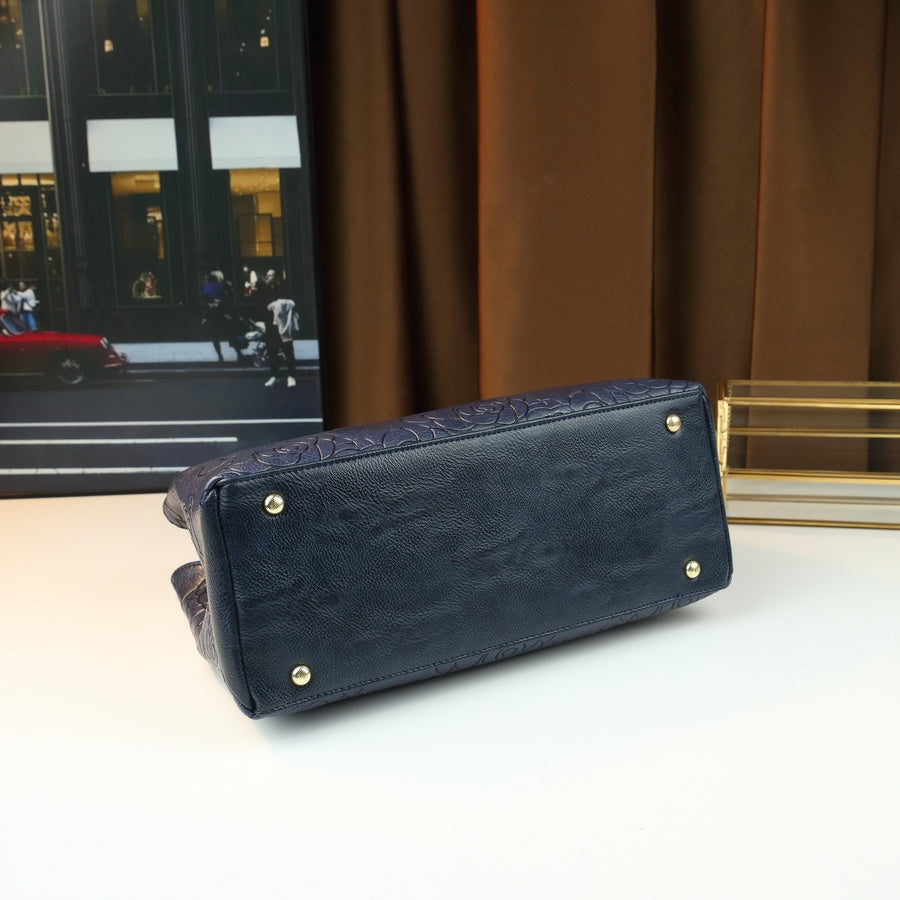 Thought Yaa Vintage Floral Embossed PU Handbag