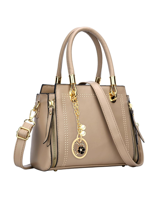 Vegan Leather Satchel Handbag
