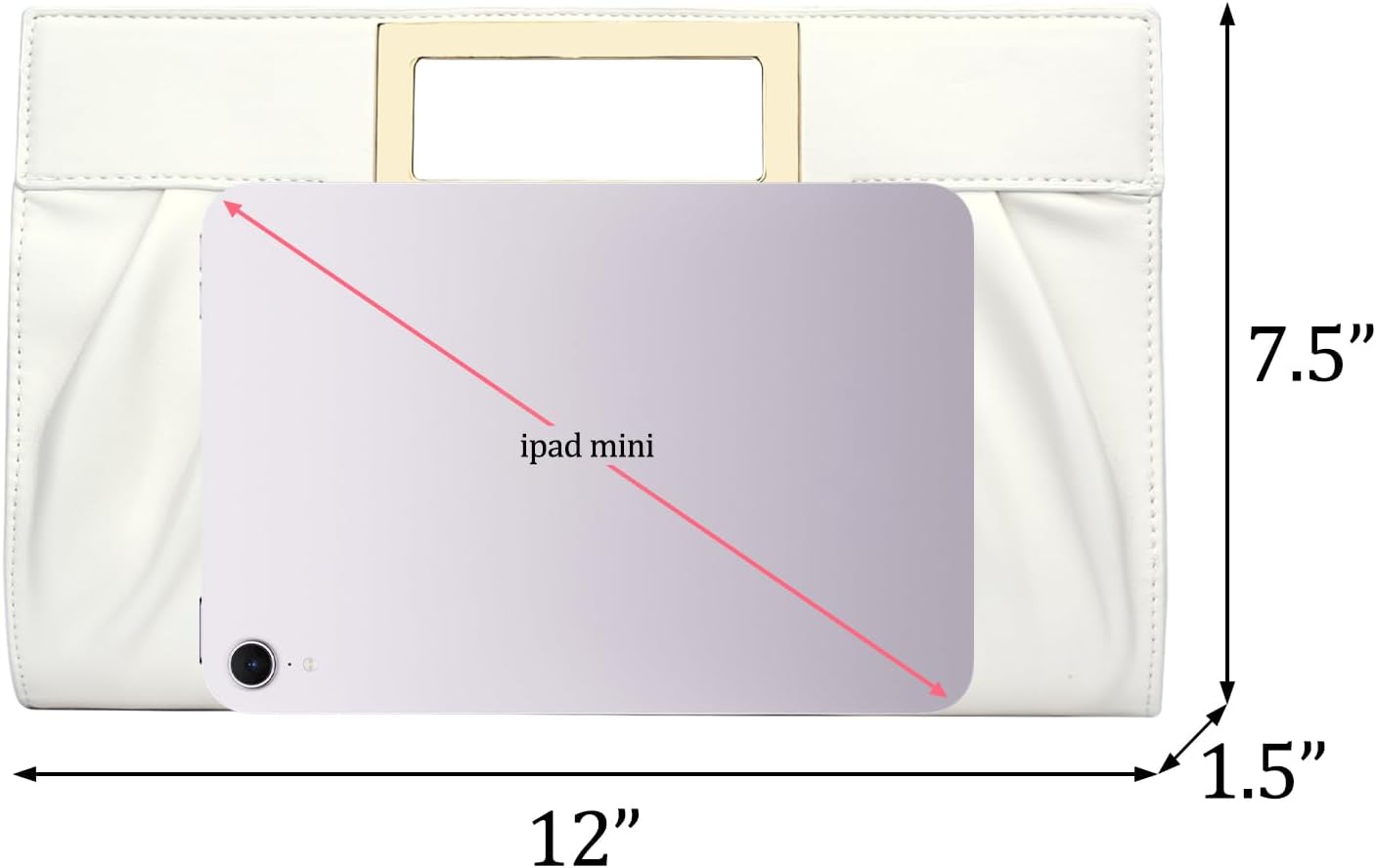 Elegant Pleated Clutch Purse