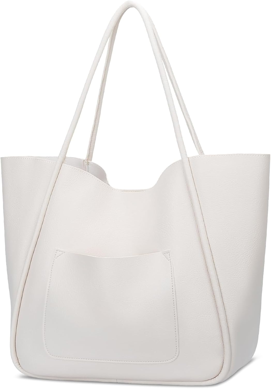 Large Vegan Leather Tote Bag