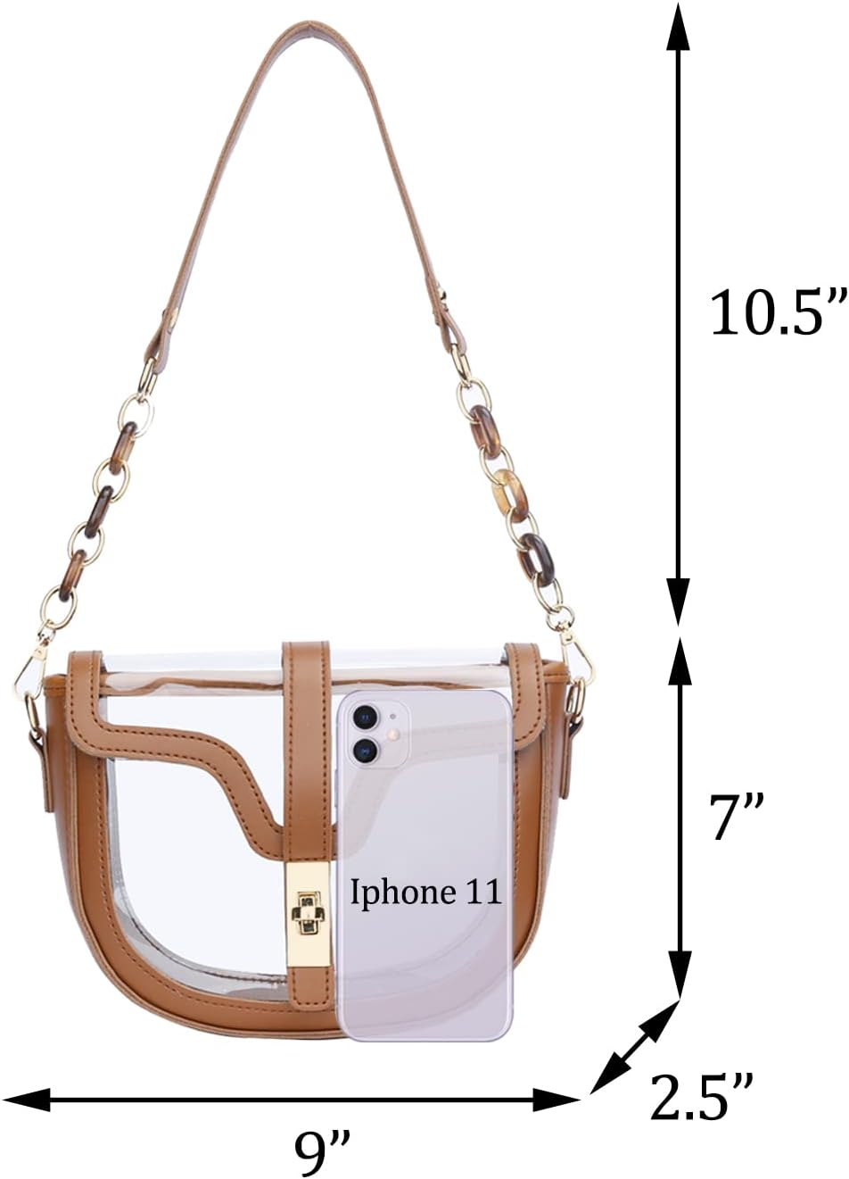 Clear Stadium Crossbody Bag