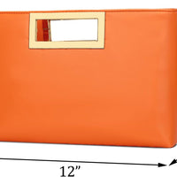 Vegan Leather Formal Clutch Purse