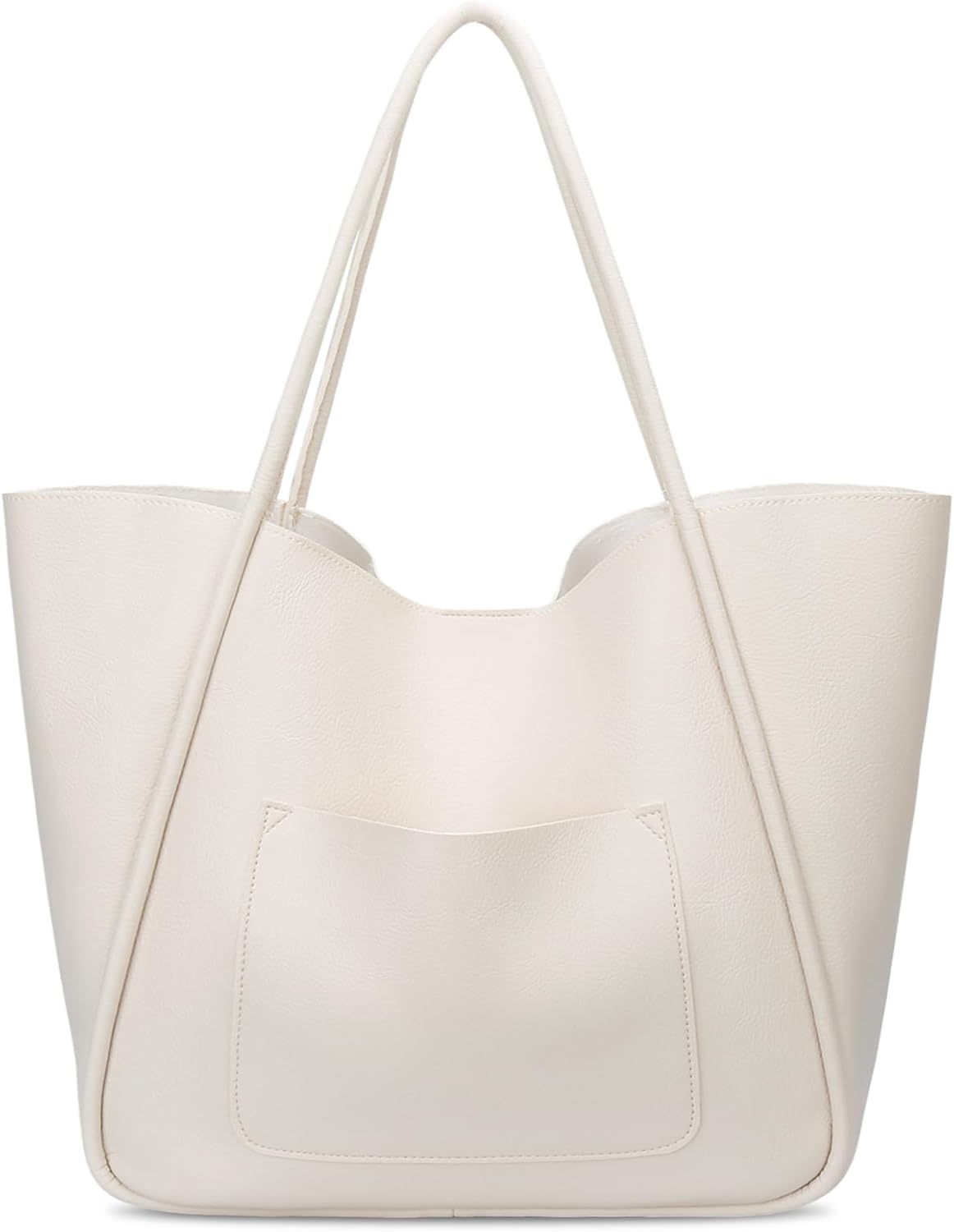 Large Vegan Leather Tote Bag