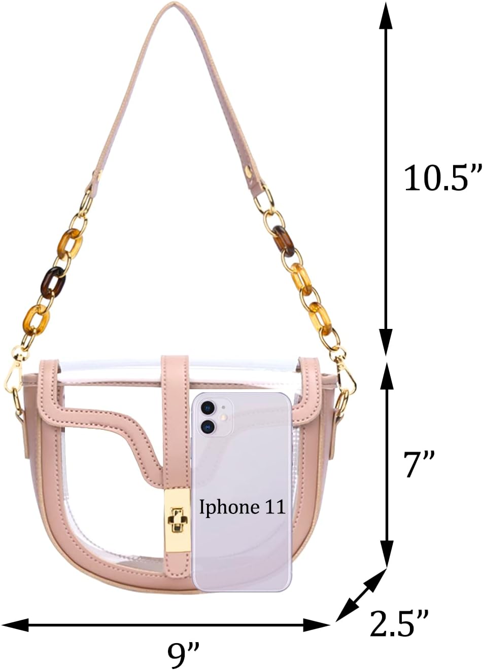 Clear Stadium Crossbody Bag