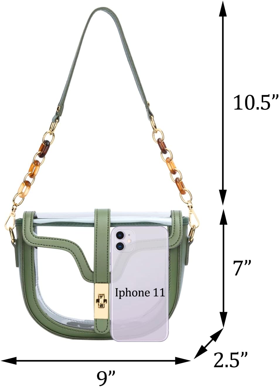 Clear Stadium Crossbody Bag