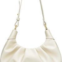 Crescent Ruched Shoulder Bag