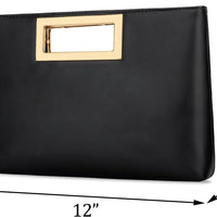 Vegan Leather Formal Clutch Purse