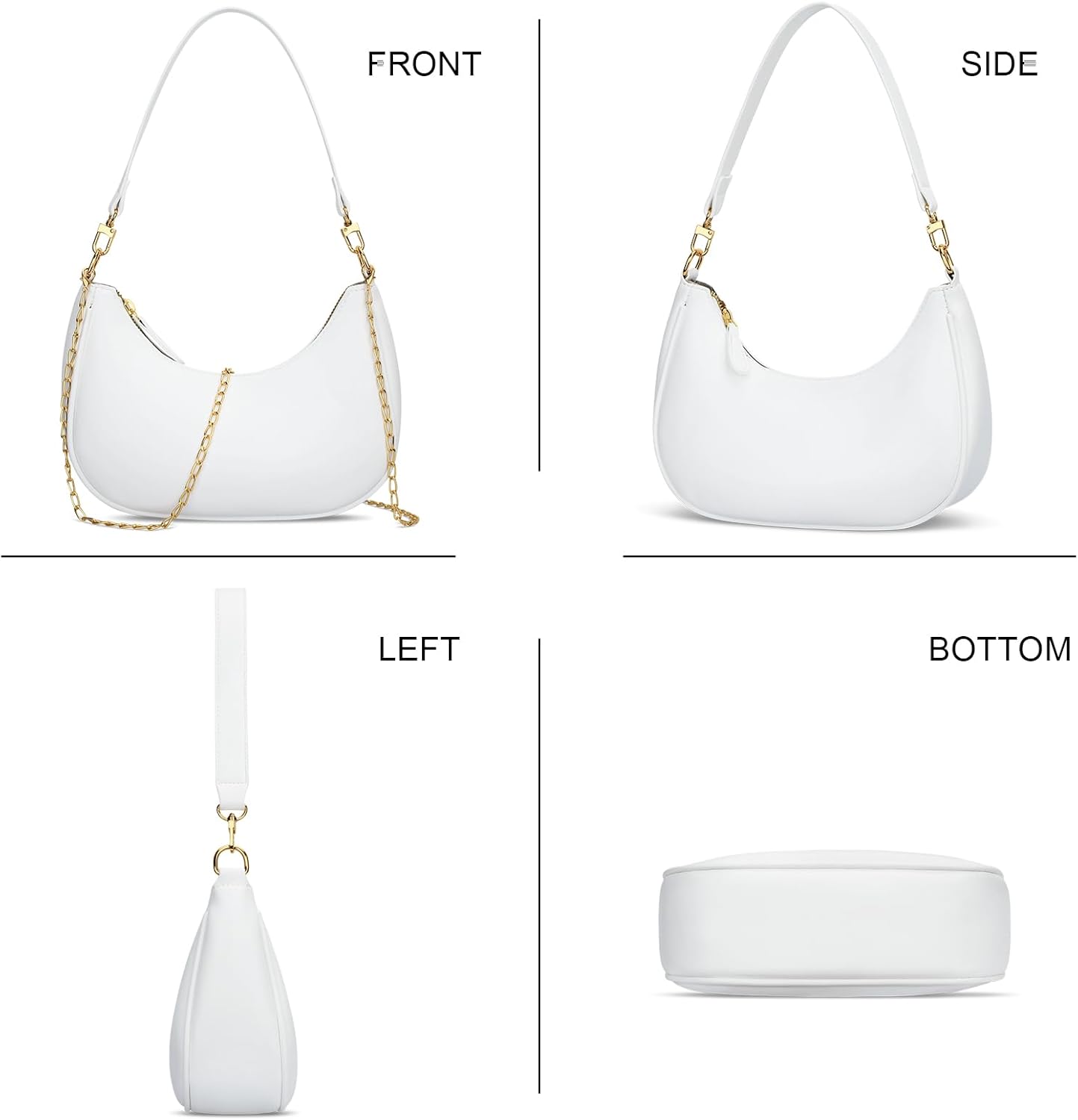 Small Crescent Shoulder Purse