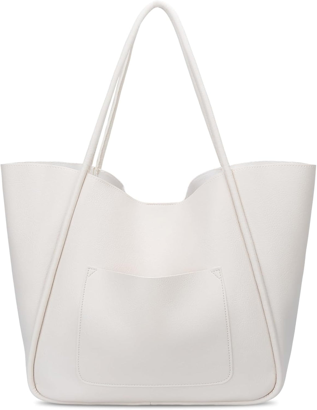 Large Vegan Leather Tote Bag