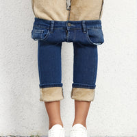 Fleece Lined Jeans - Warm Winter Denim with Medium Stretch