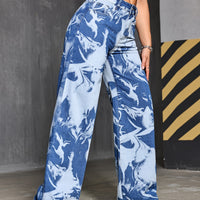 Straight-Leg Mid-Rise Jeans - Washed Denim DK5516