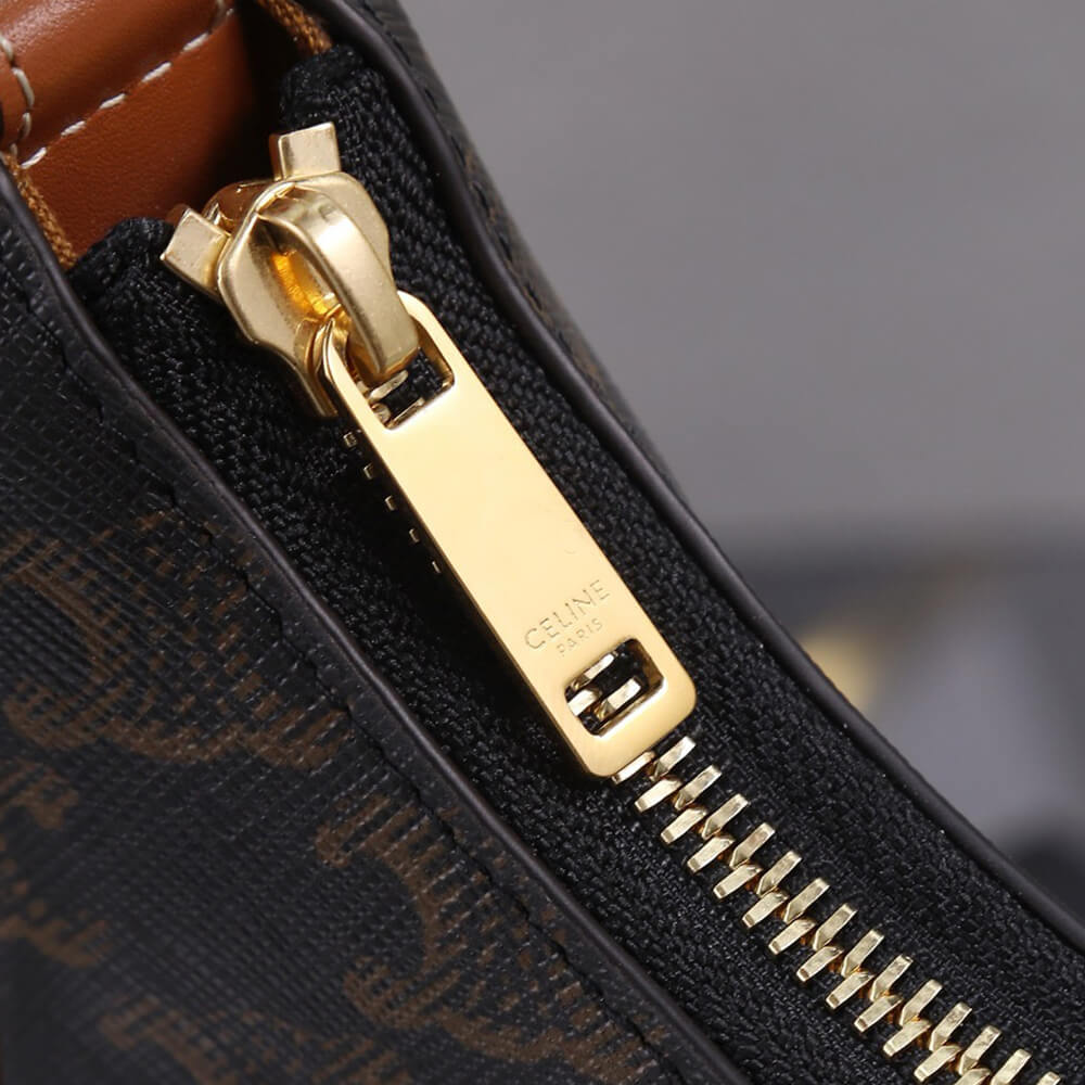 MEDIUM AVA TRIOMPHE BAG in Triomphe Canvas and calfskin