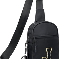 Girls Initial Sling Crossbody Bag