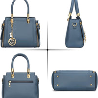 Vegan Leather Satchel Handbag