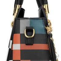 Vegan Leather Satchel Handbag