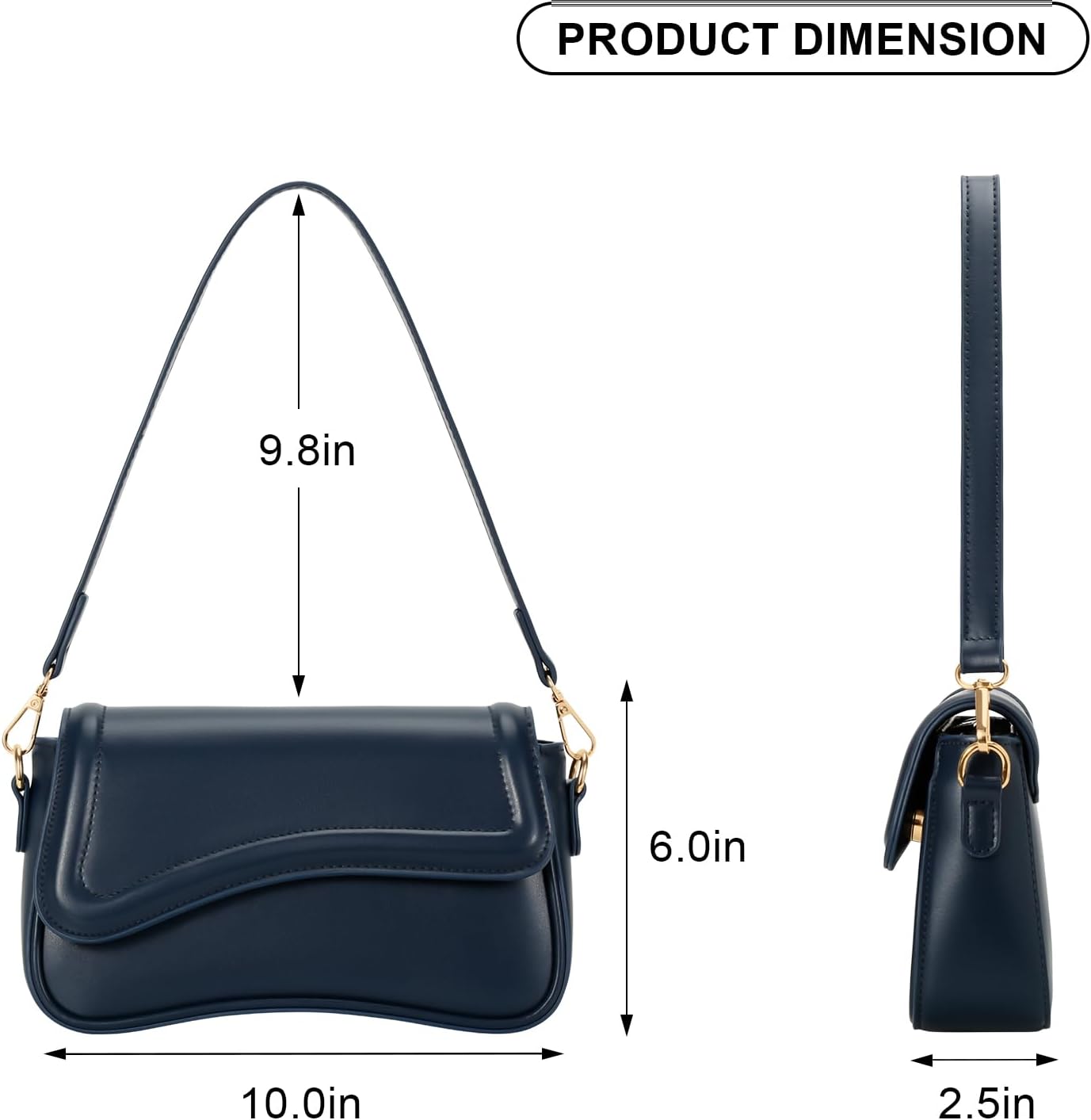 Small Retro Hobo Shoulder Purse