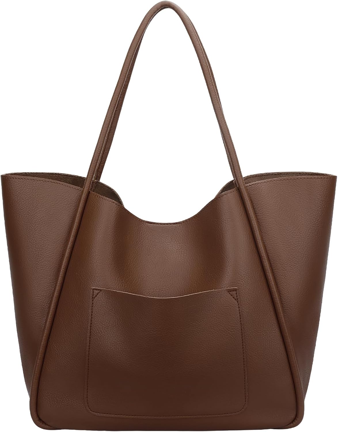Large Vegan Leather Tote Bag