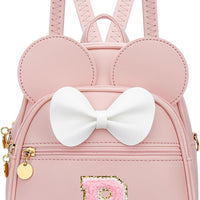 Girls Initial Mini Backpack