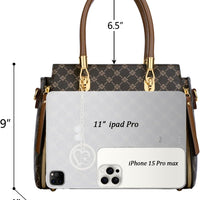 Vegan Leather Satchel Handbag